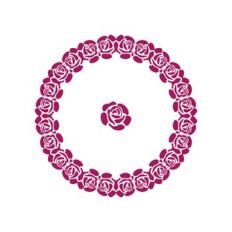 florals monogram frame