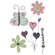 spring doodles print and cut