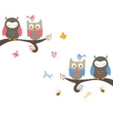 owls on a branch