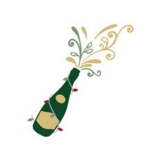 christmas champagne