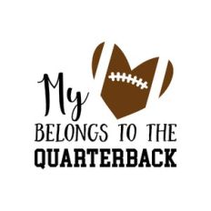 my heart belongs to the quarterback