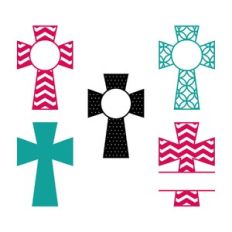 cross monogram frames