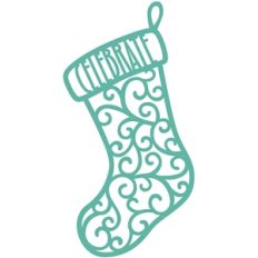 celebrate scroll stocking