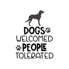 dogs welcomed people tolerated