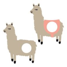 llama monogram frame