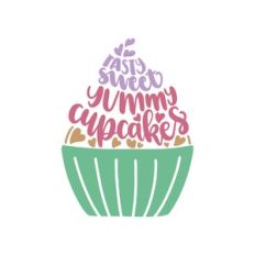 tasty sweet yummy cupcakes