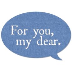 for you speech bubble
