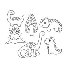 dinosaurs outline