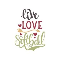 live - love - softball