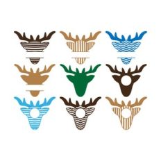 deer monogram frame