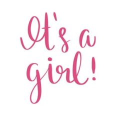 it's a girl