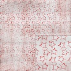 shabby faded red stars on white background pattern