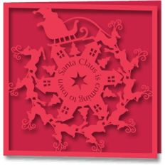 card santa claus is coming
