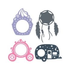 mix of monogram frame