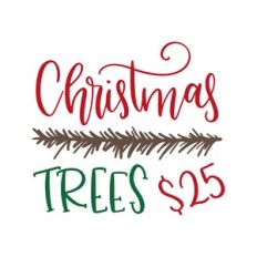 christmas trees $25