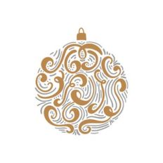 flourish christmas ball