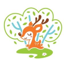 running small reindeer