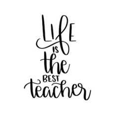 life is the best teacher