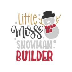 little miss snowman builder