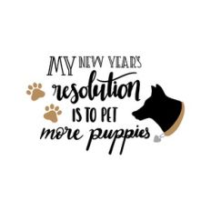 my new year's resolution is to pet more puppies