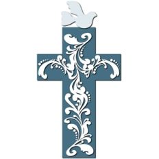flourish cross and dove