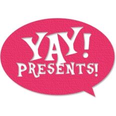 yay! presents! speech bubble