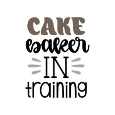 cake baker in training