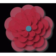 5 petals nested 3d flower