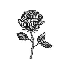 rose with words