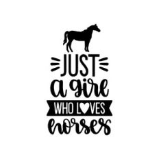 just a give who loves horses