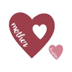 mother daughter heart