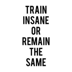 train insane or remain the same