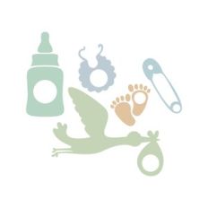 baby monogram frame