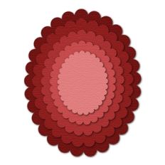 nesting scalloped ovals