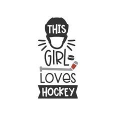 this girl loves hockey