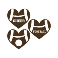 football monogram frame