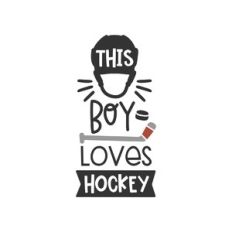 this boy loves hockey