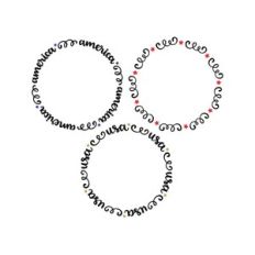 4th of july monogram frames