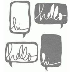 talk bubbles - hello