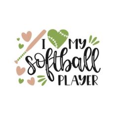 i love my softball player