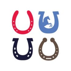 horseshoe monogram frame