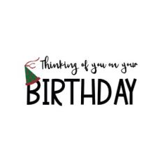 thinking of you on your birthday