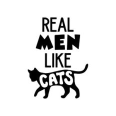 real man like cats