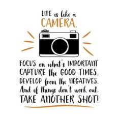 life is like a camera