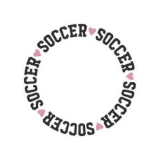 soccer monogram frame