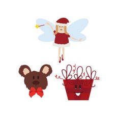 christmas fairy - christmas bear - christmas gift