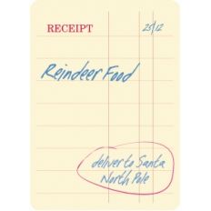 reindeer food receipt journaling card