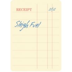 sleigh fuel receipt journaling card
