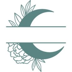 moon monogram frame