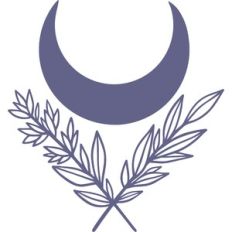 moon with leaves